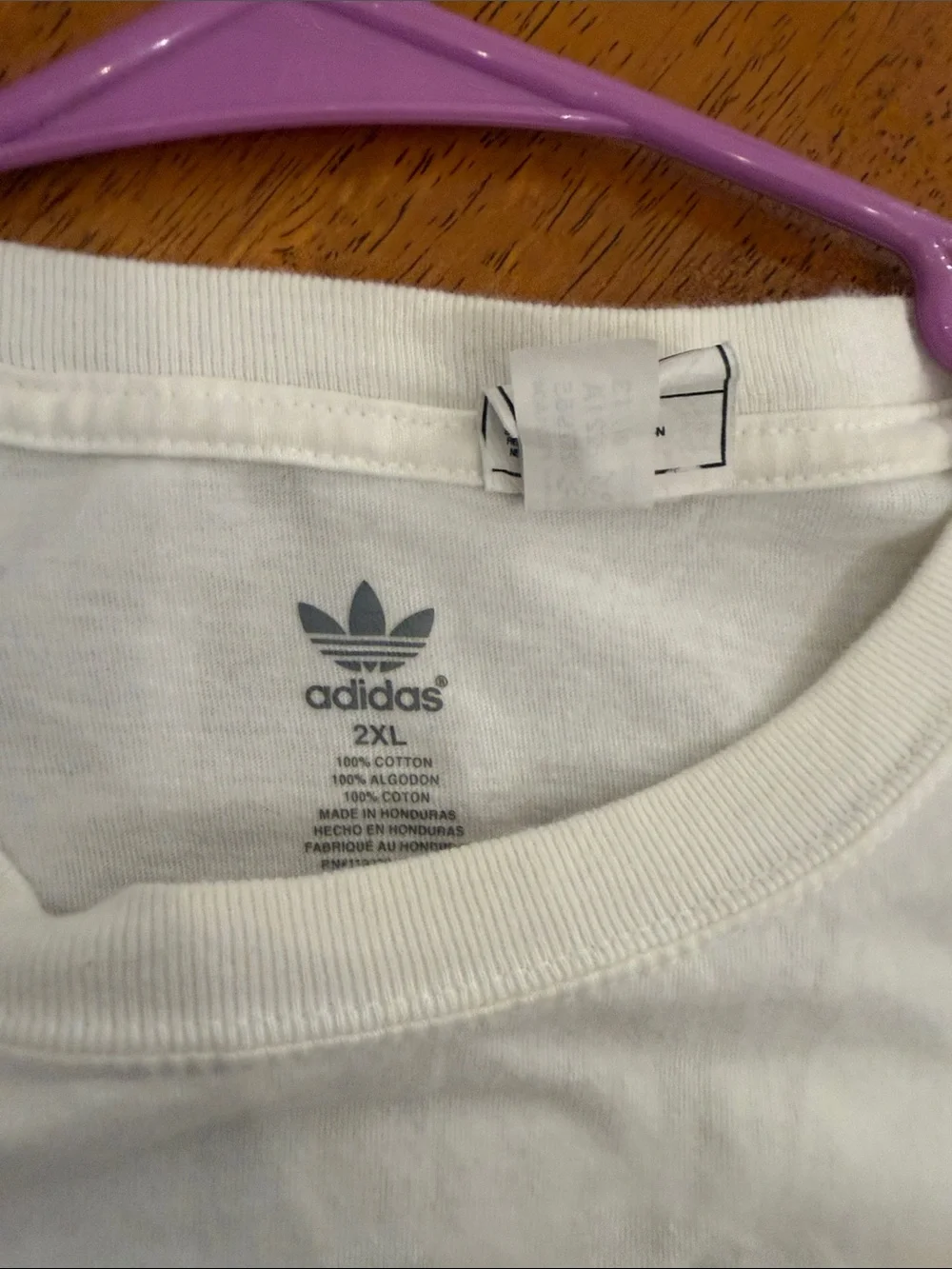 adidas White Lakers Graphic T-Shirt with Purple & Gold Accents xxl